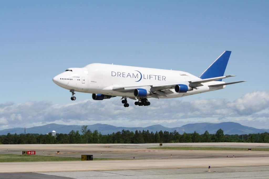 Boeing Dreamlifter Landing at GSP Airport