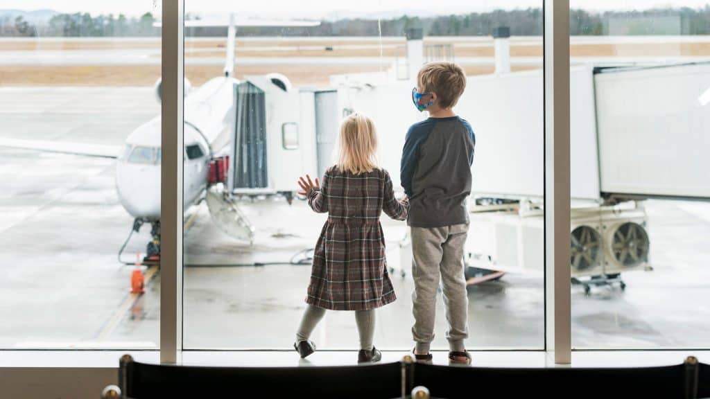 Kids looking outwindow