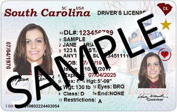 South Carolina READ ID Sample